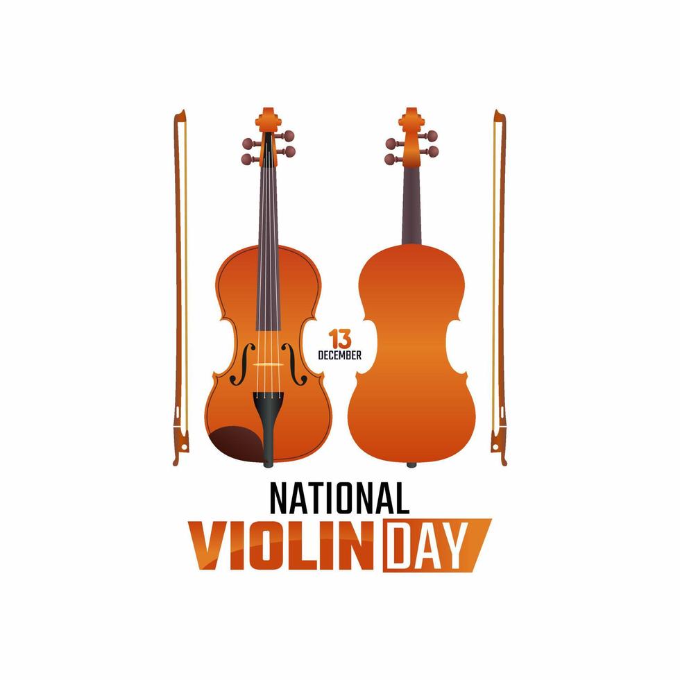 vector graphic of national violin day good for national violin day