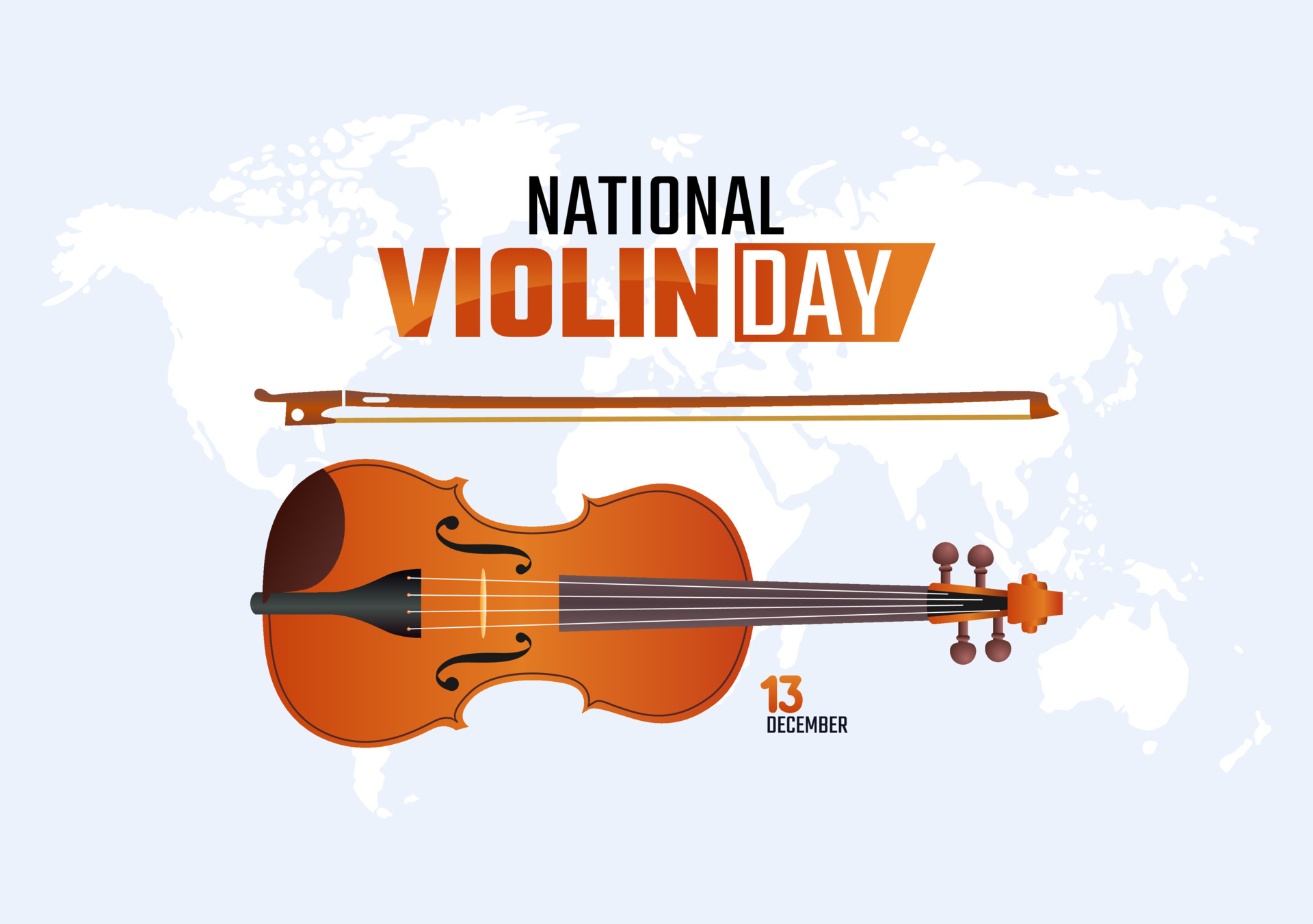 vector graphic of national violin day good for national violin day