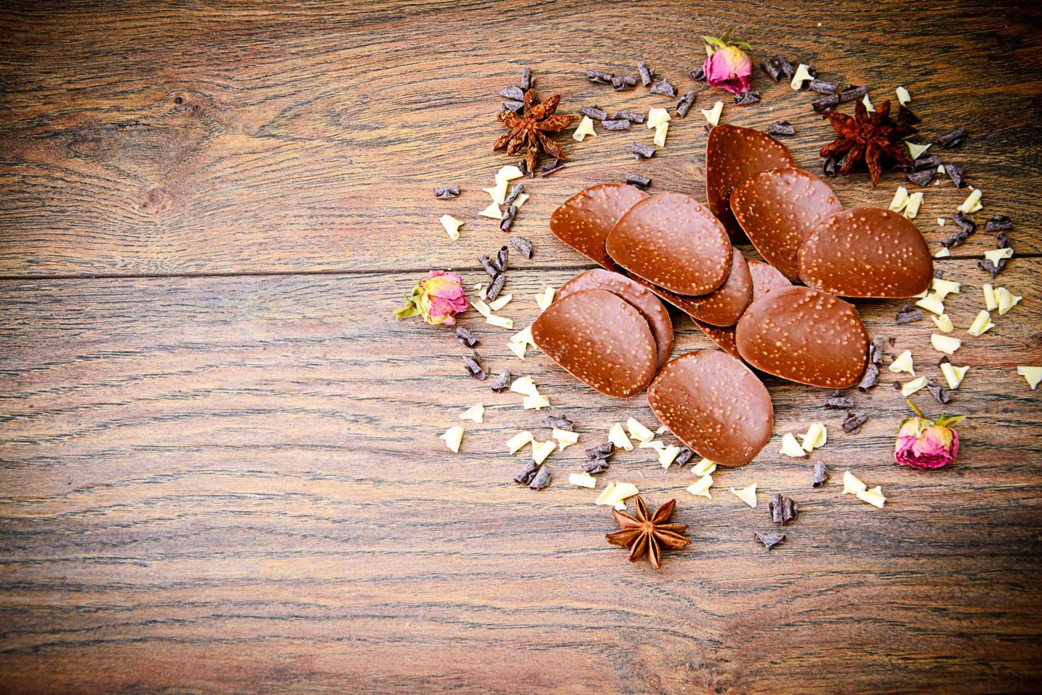 Sweet Edible Decorations. Chocolate Chips photo