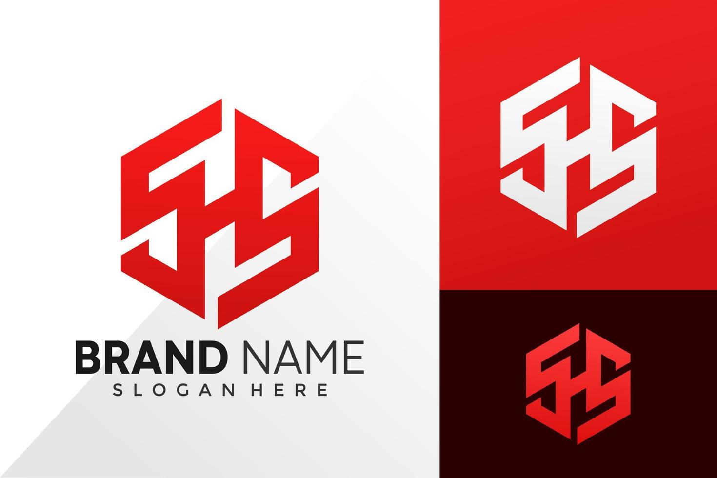 H Letter Hexagon Logo Design Vector Template