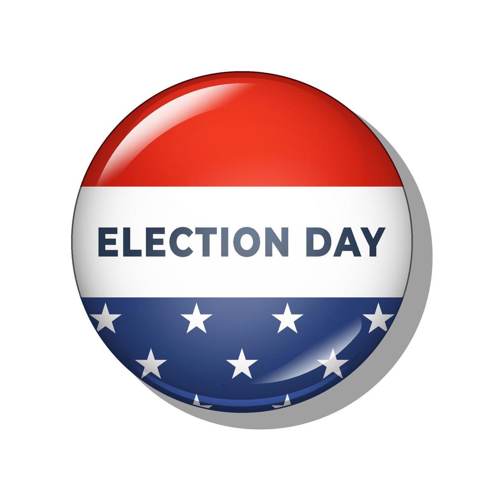 pin election day 3 november vector