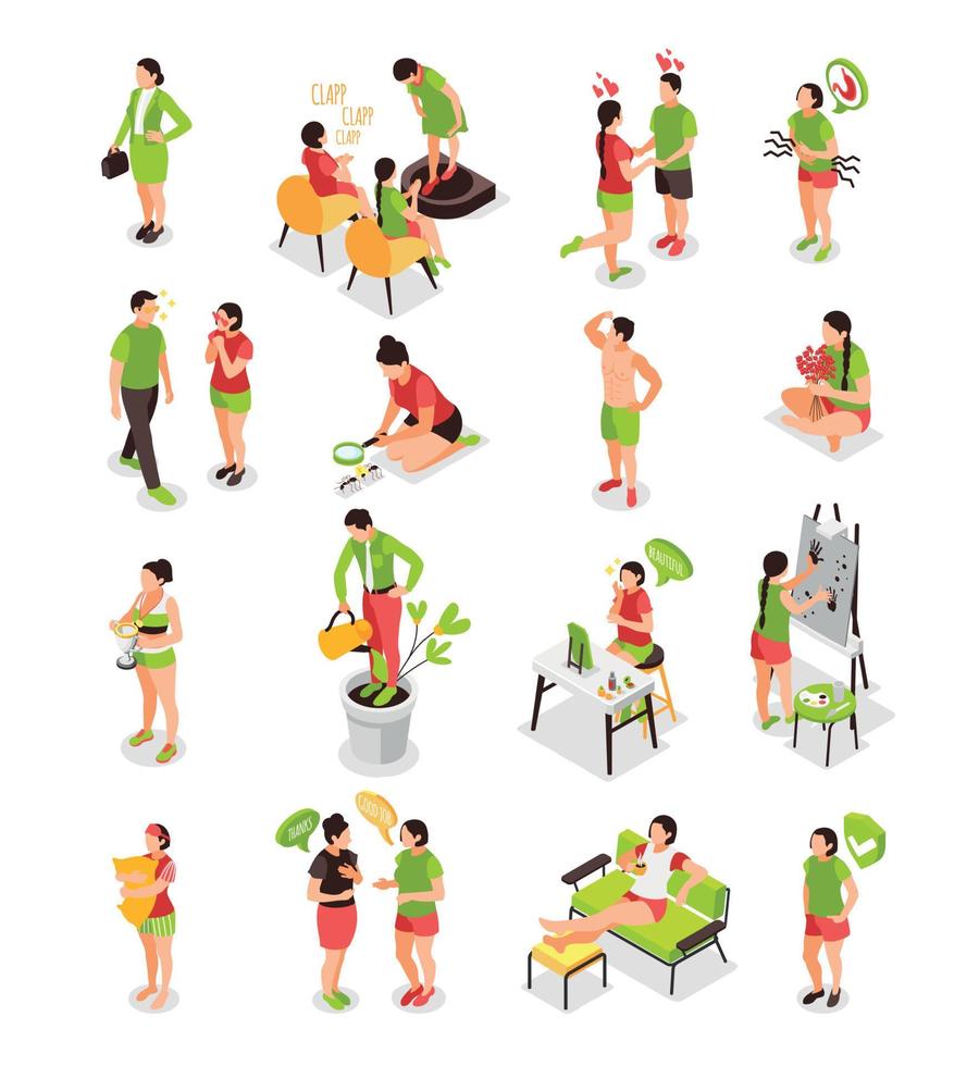 Human Needs Icons Recolor Set vector