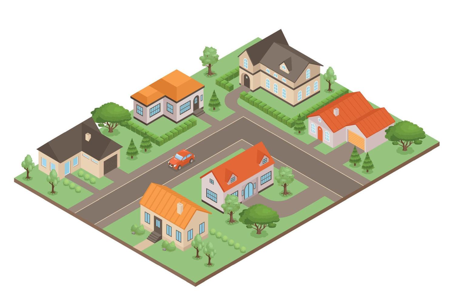 Private House Illustration vector