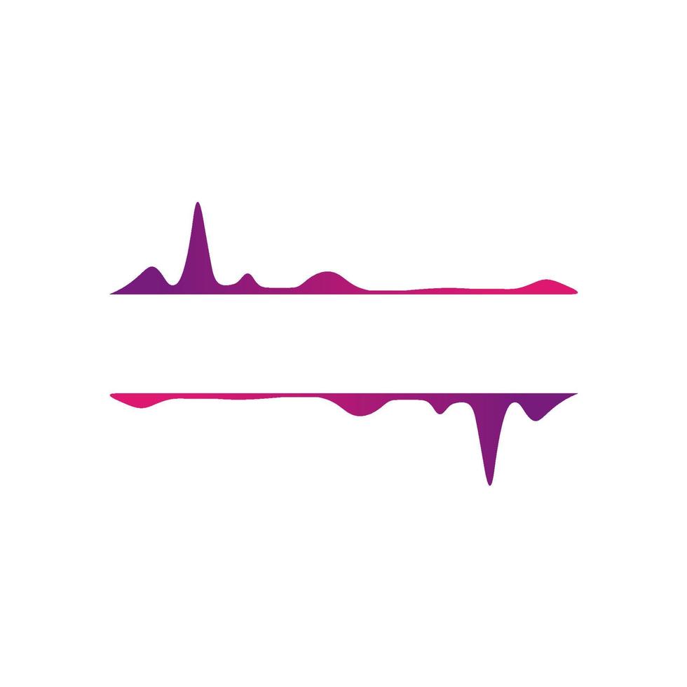 Pulse Music Logo Inspirations. Purple Pulse Background vector