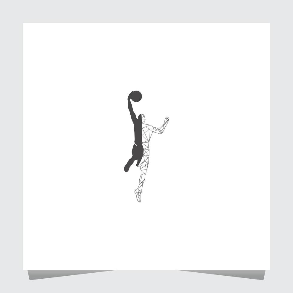 Basketball application technology logo Template vector