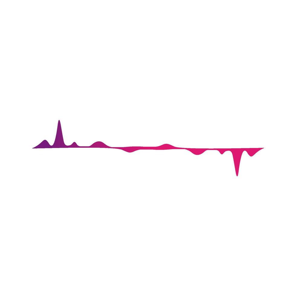 Pulse Music Logo Inspirations. Purple Pulse Background vector