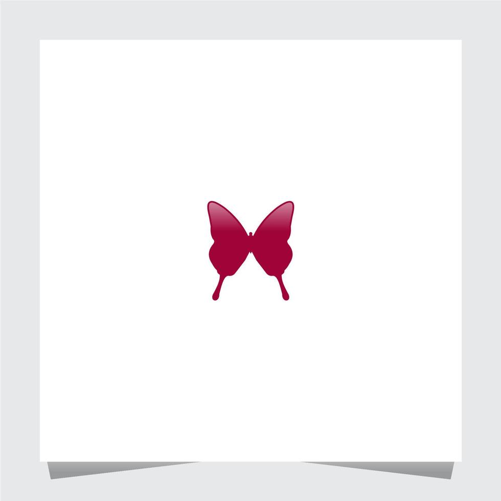 plantilla de inspiraciones de logotipo de mariposa colorida vector