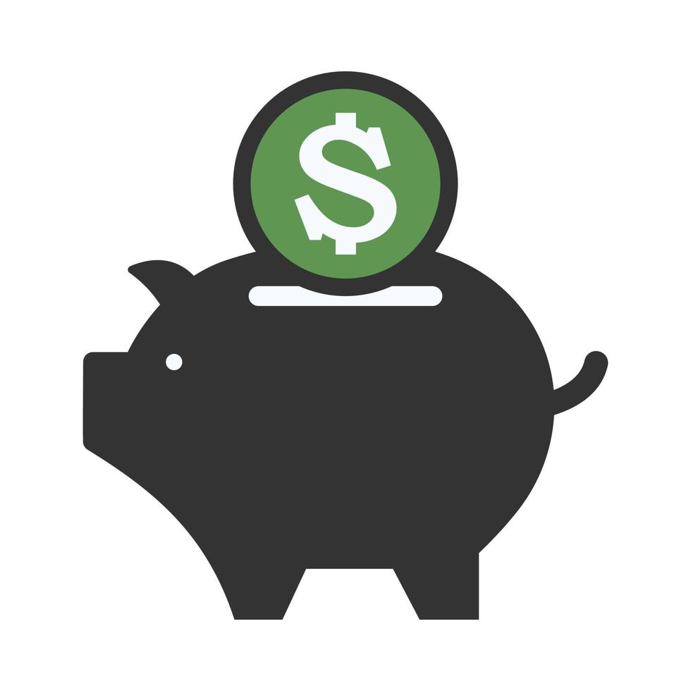 Piggy bank Vector icon