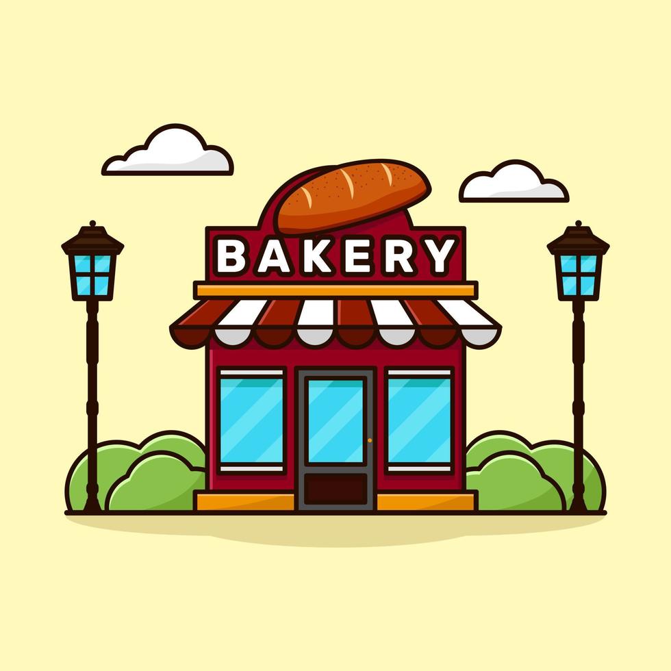 Bakery store illustrations vector