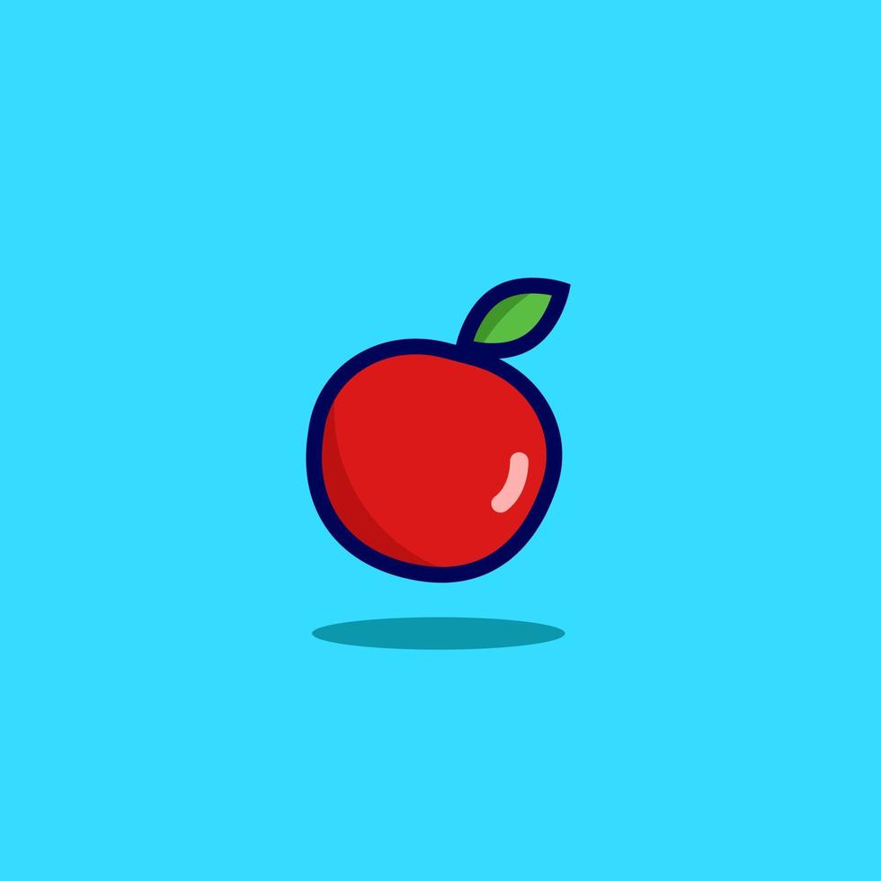 fresh apple illustration vector