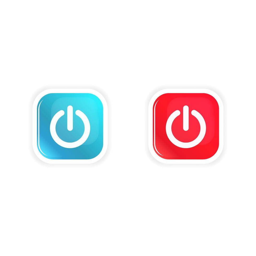 power button icon vector