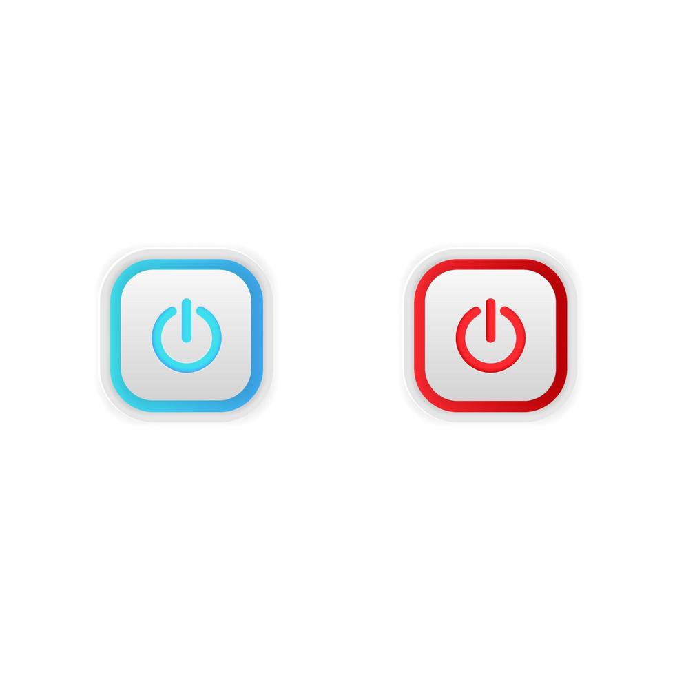 power button icon vector