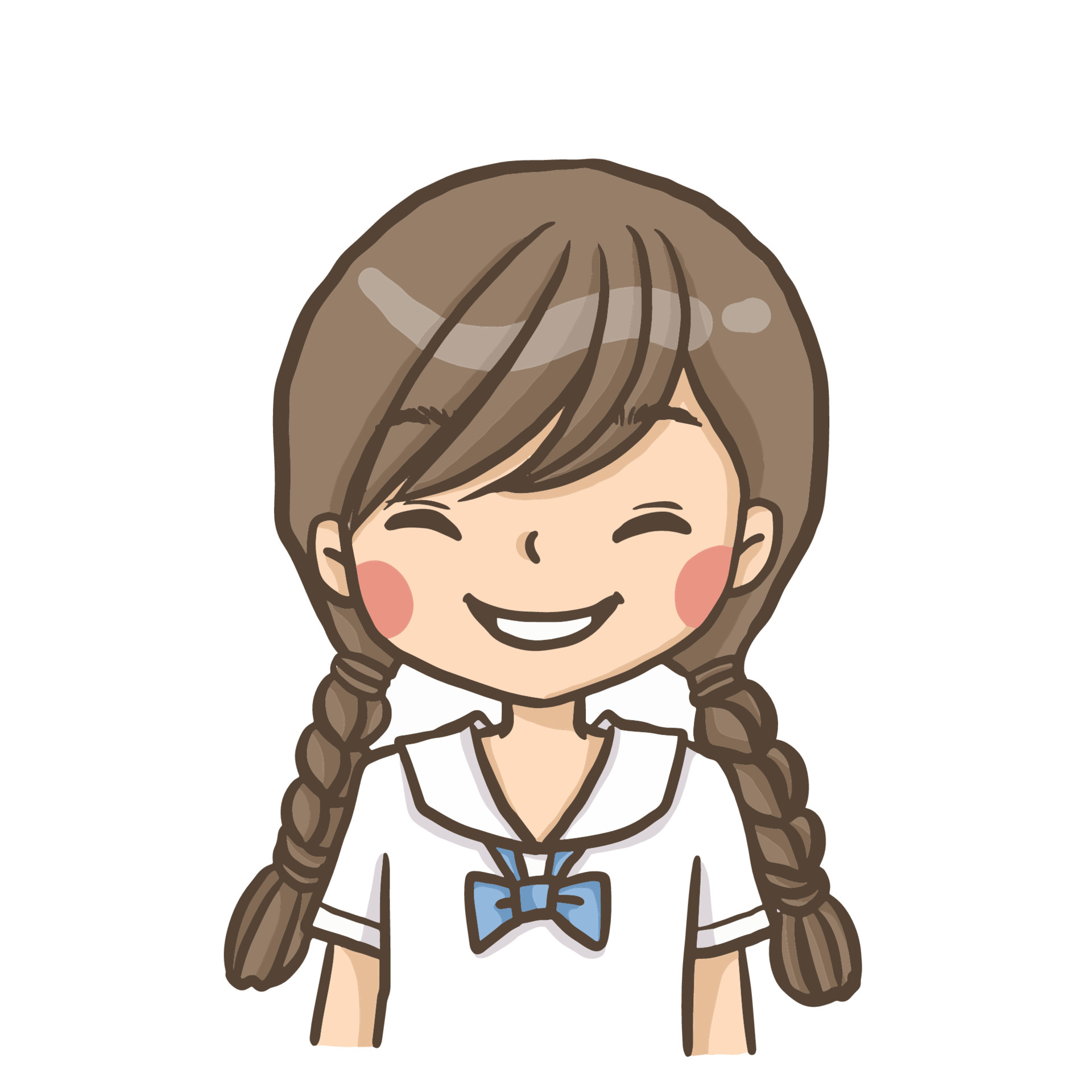 Doodle avatar girl cartoon character cute 4439685 Vector Art at Vecteezy