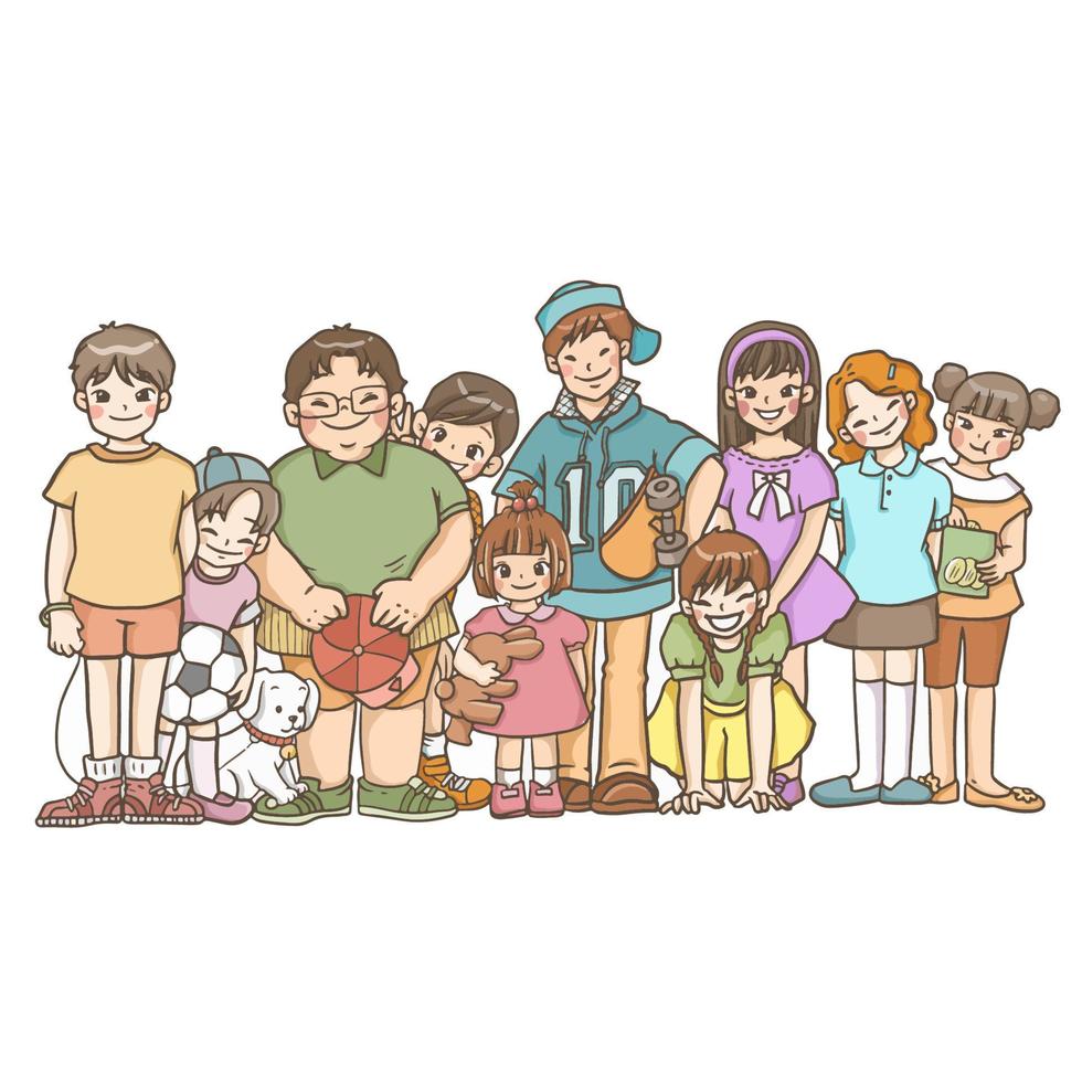 Friend cartoon character vector