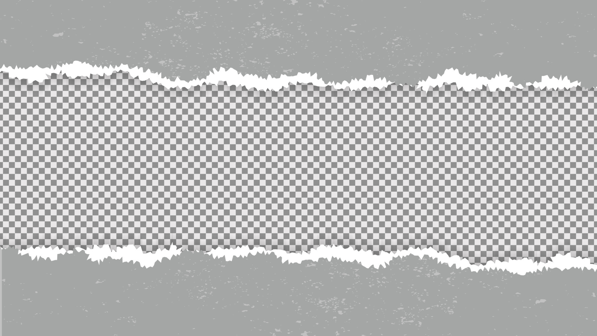 Isolated Gray Torn Paper Template for Banner, Poster, and Flyer