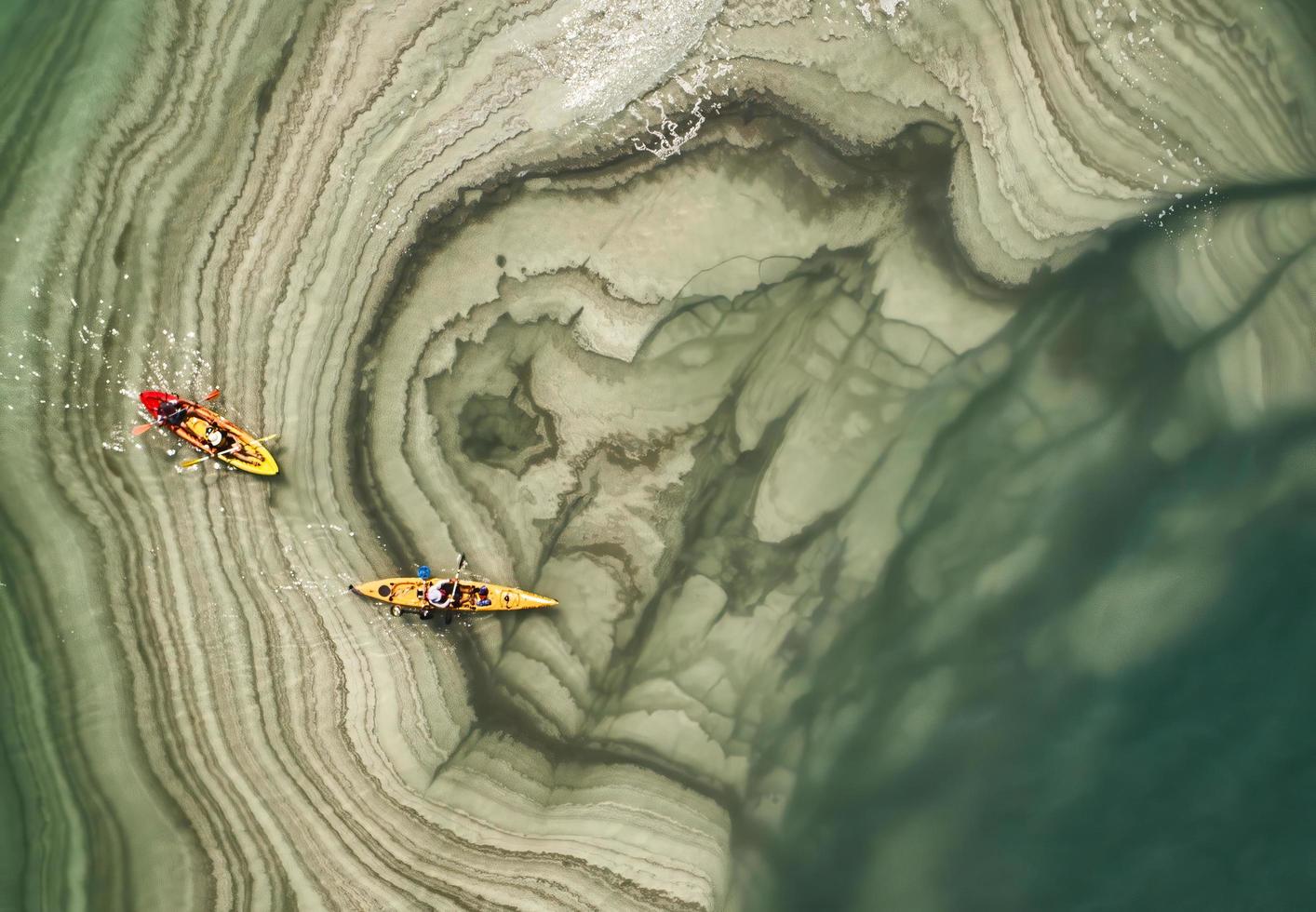 dead sea kayaking photo