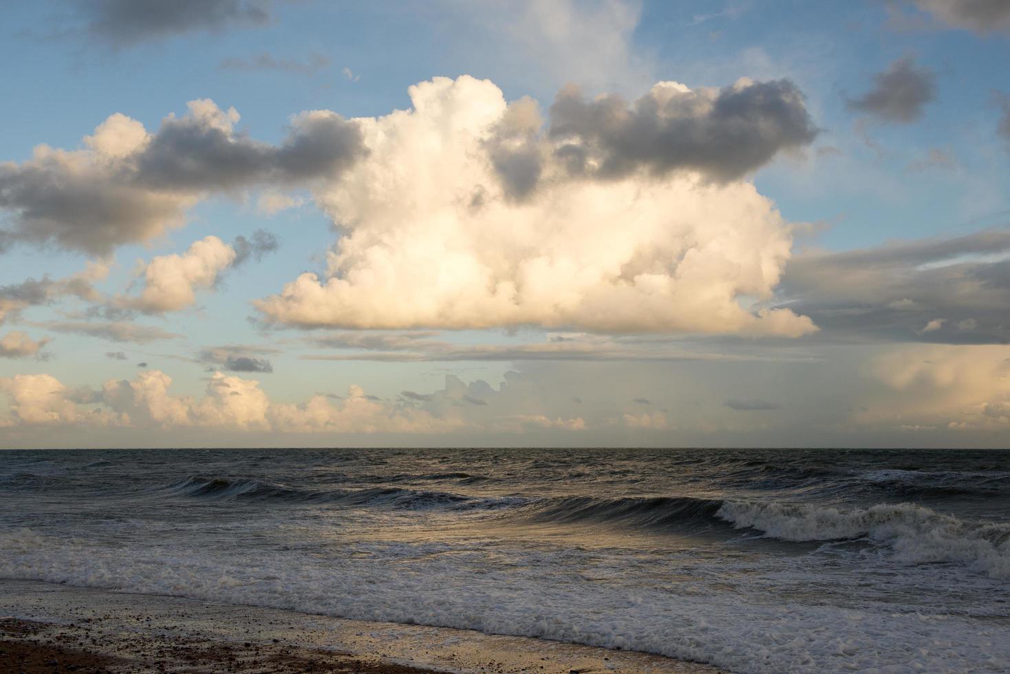 the sea sky and cloud photo