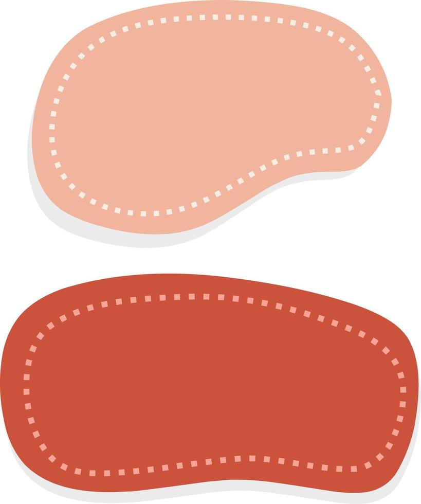 Abstract text box banner template set vector