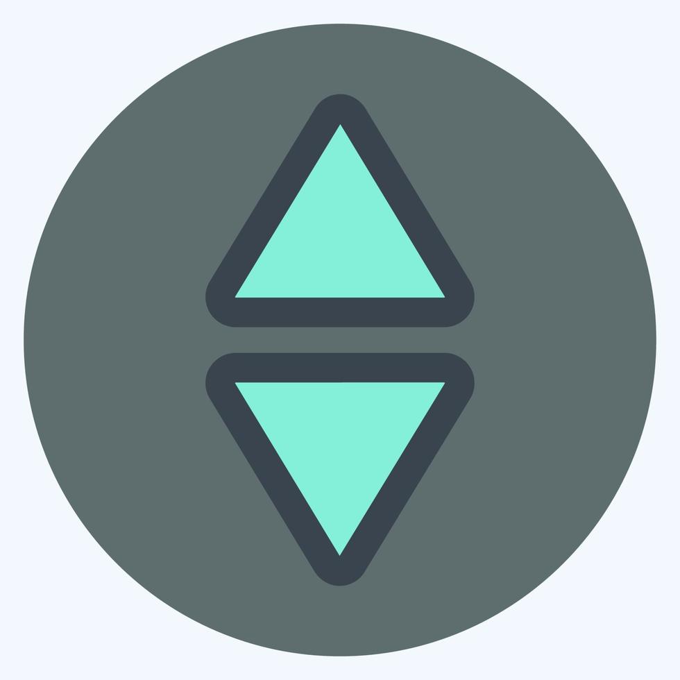 Icon Scroll Vertical - Color Mate Style,Simple illustration,Editable stroke vector