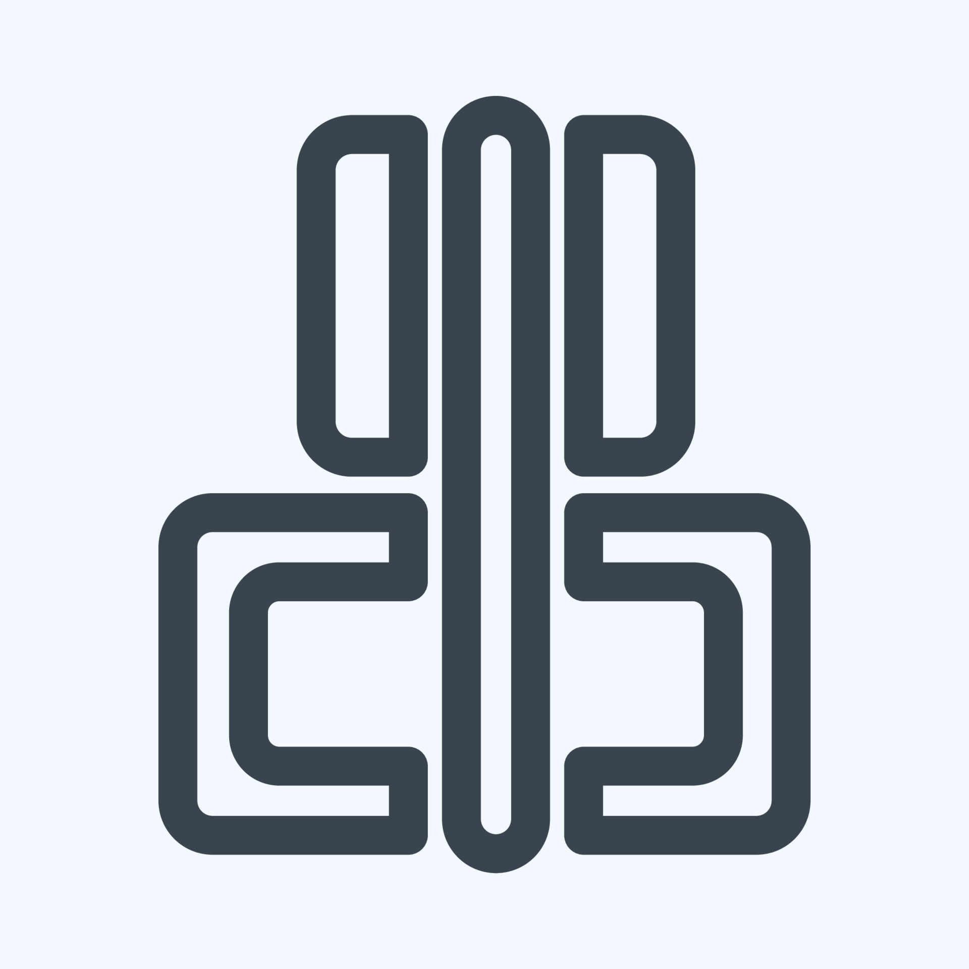Icon Horizontal Align Center - Line Style,Simple illustration,Editable ...