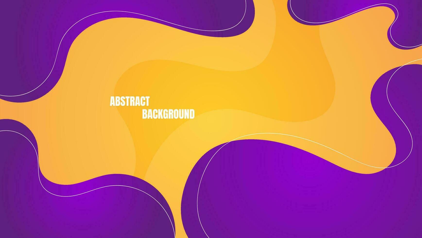 abstract modern liquid background with orange and purple color vector