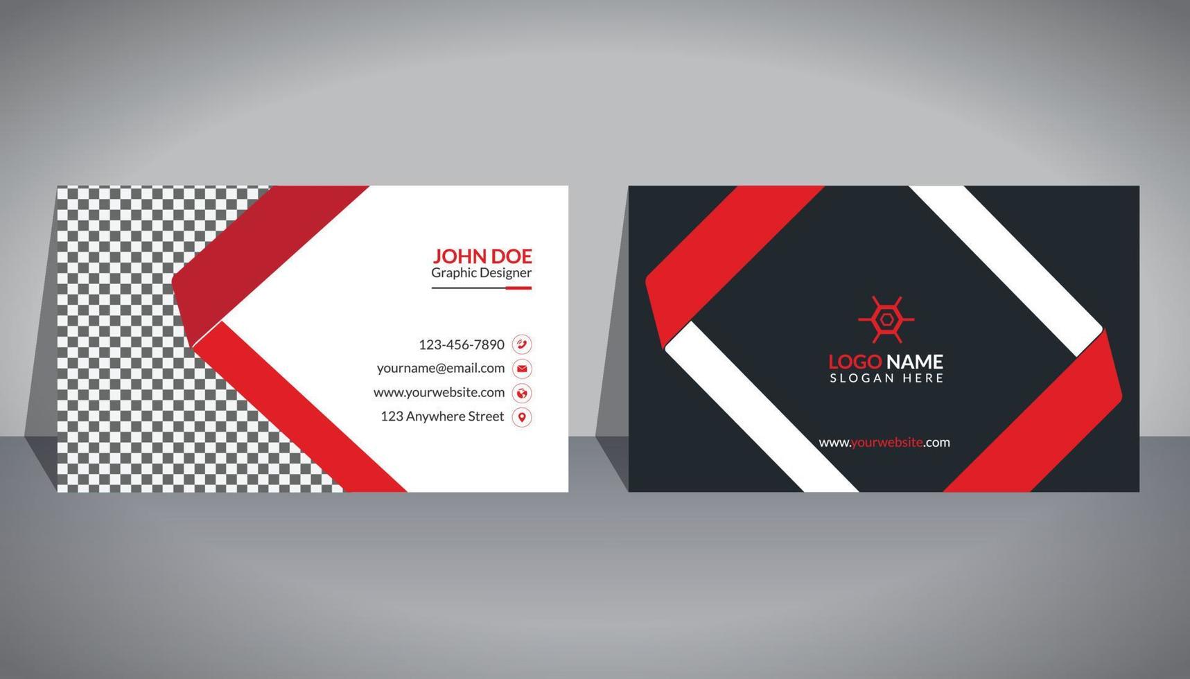 Creative business card design vector