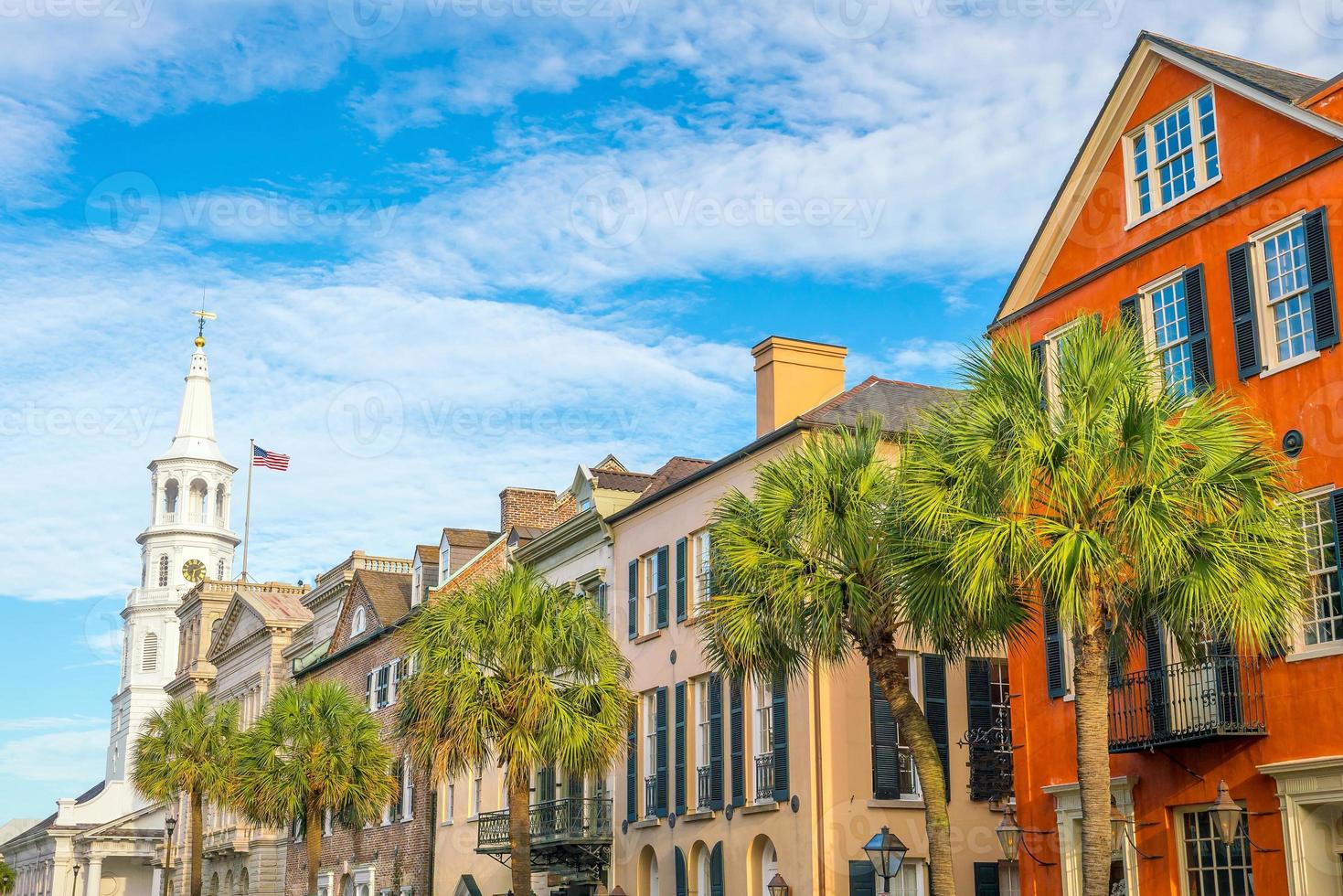 zona del centro histórico de charleston foto