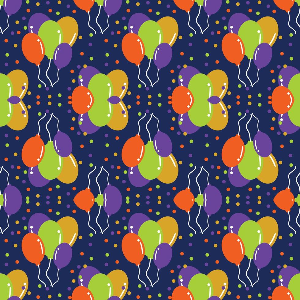 Seamless Pattern Background of Balloon Shape vector