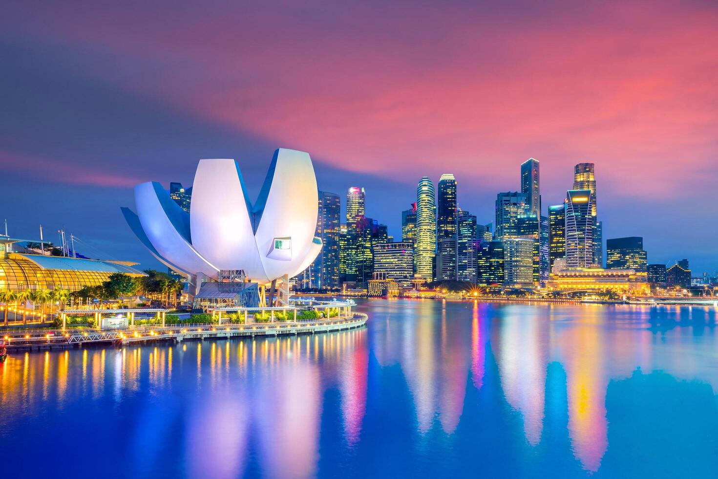 Singapore downtown skyline photo