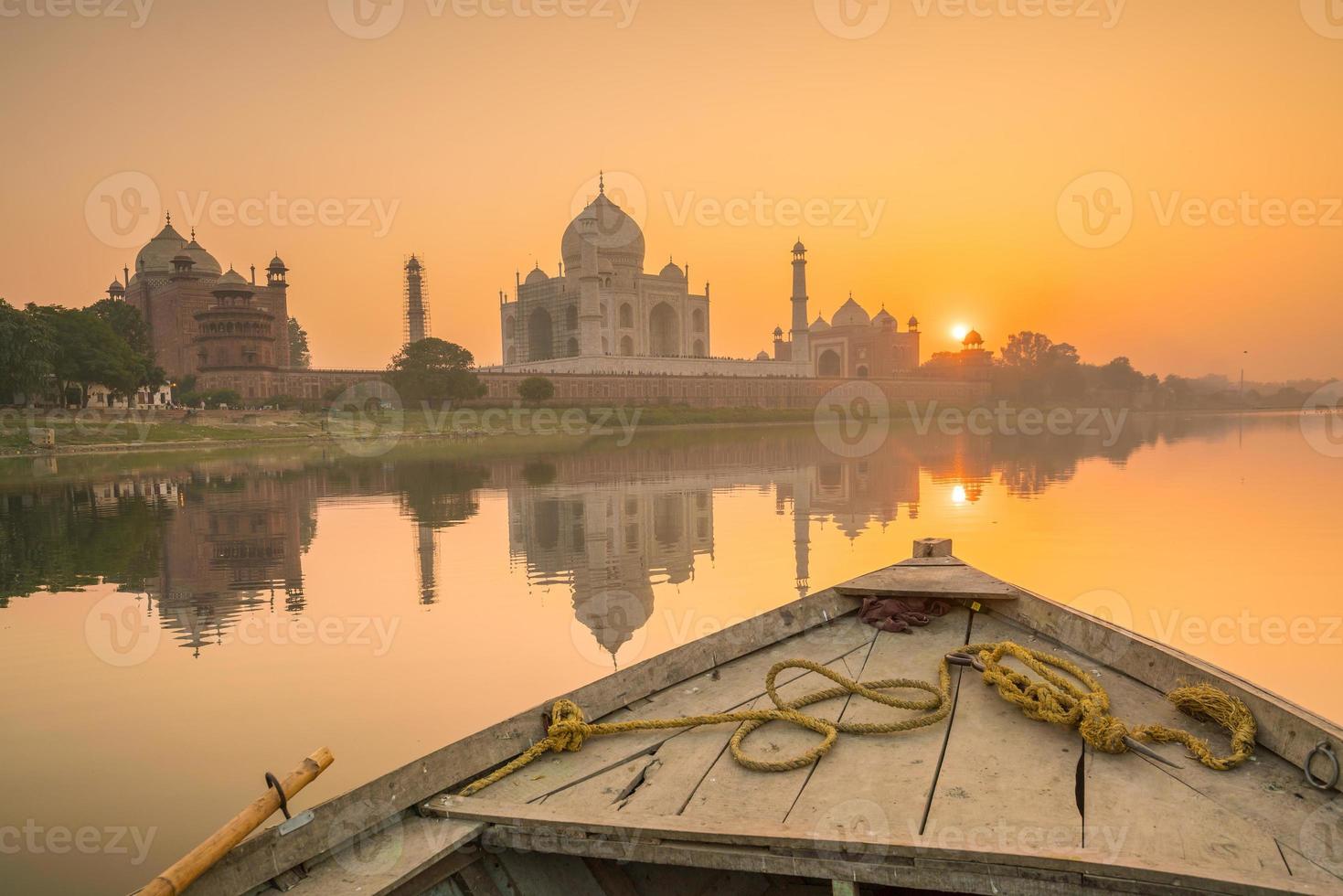 taj mahal en agra india foto