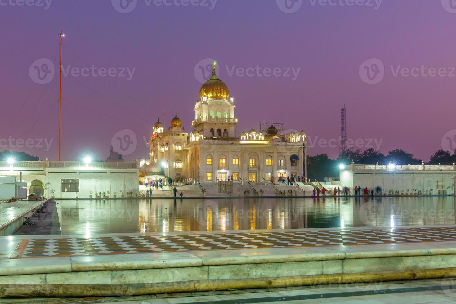 templo de gurudwara bangla sahib sik foto