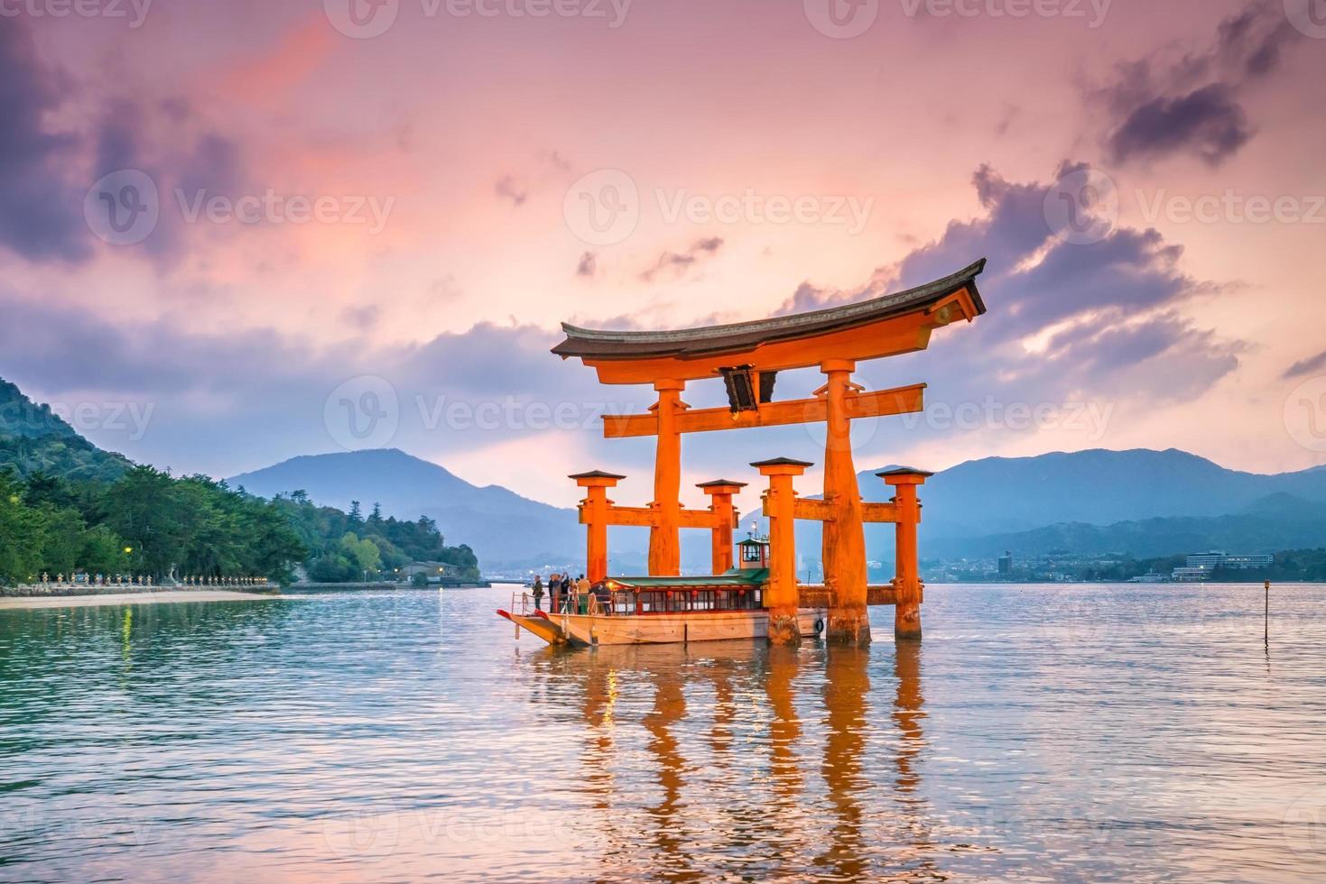 Miyajima Island, The famous Floating Torii gate photo