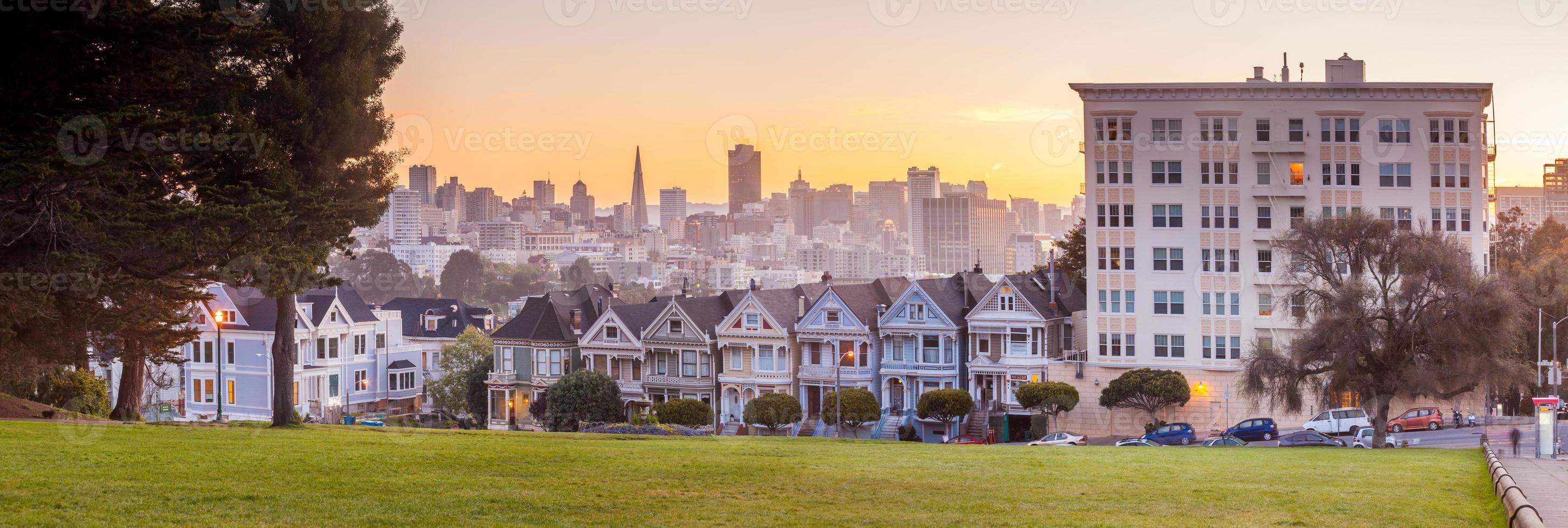 The Painted Ladies of San Francisco, USA. photo
