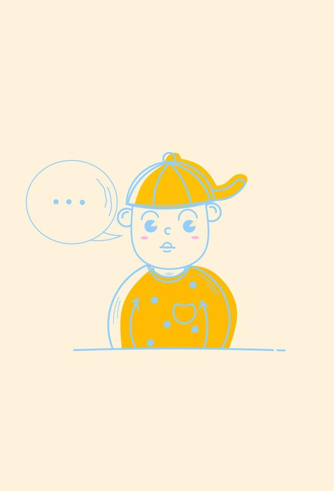 Hand drawing cartoon avatar of elderly people characters in doodle style. Hand drawn style vector design illustrations.
