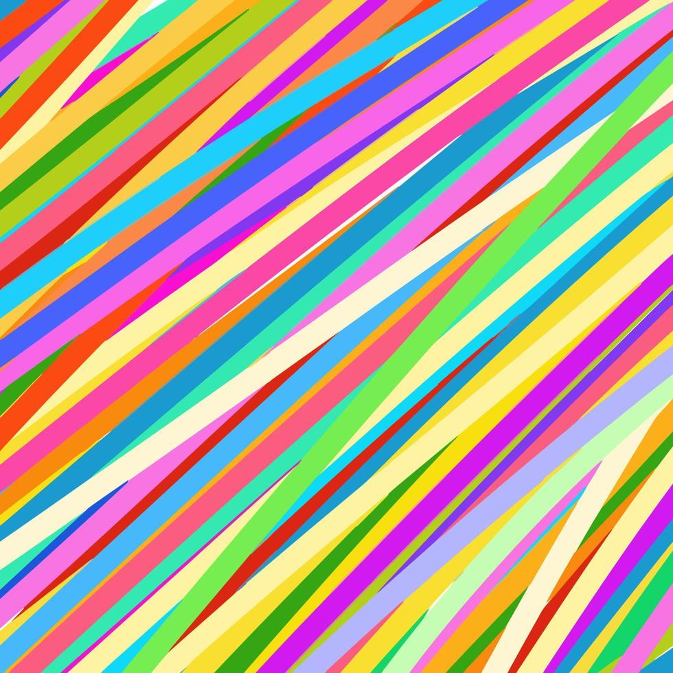 Psychedelic Retro Candy Rainbow Striped Pattern vector