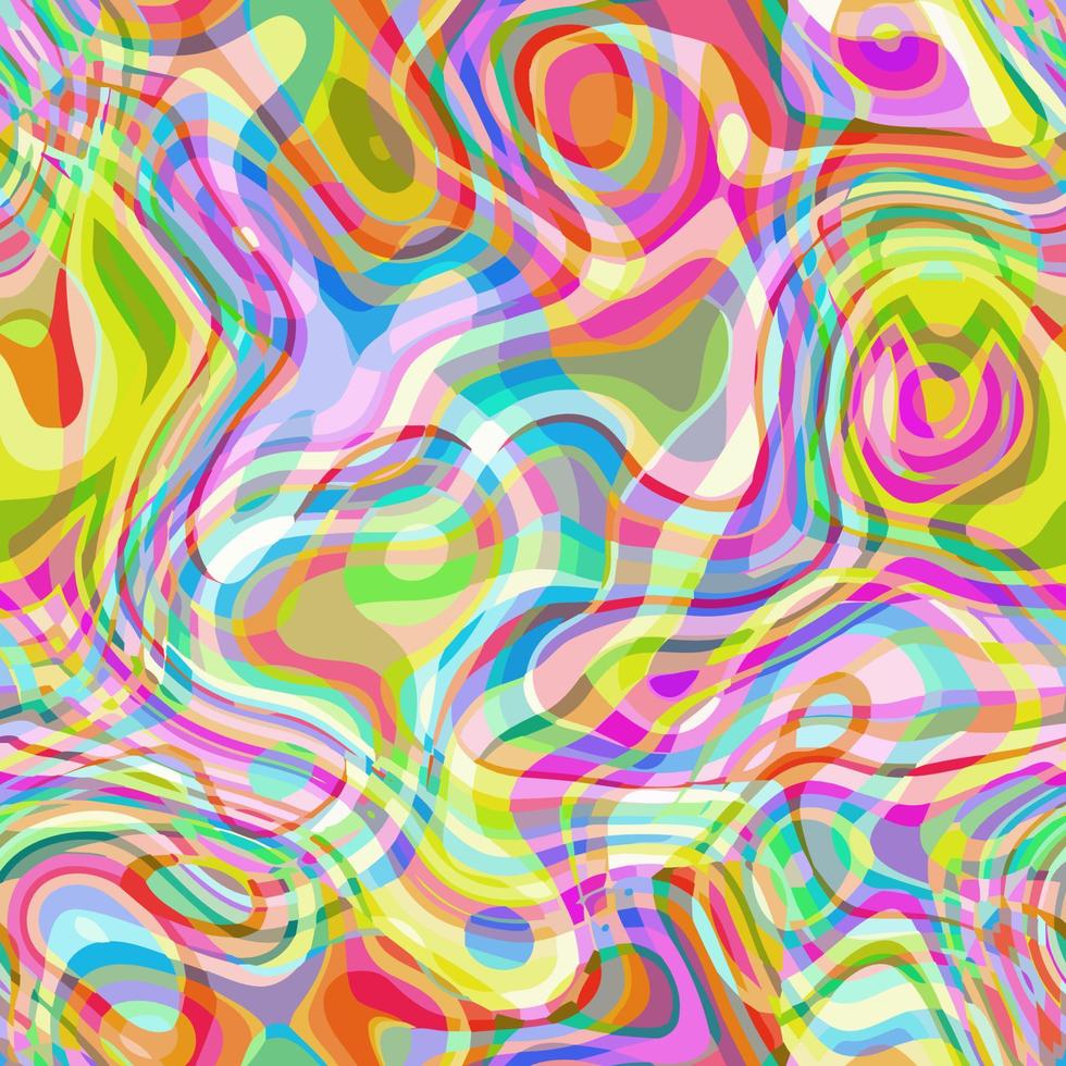 Groovy Hippy Retro Rainbow Surface Pattern vector