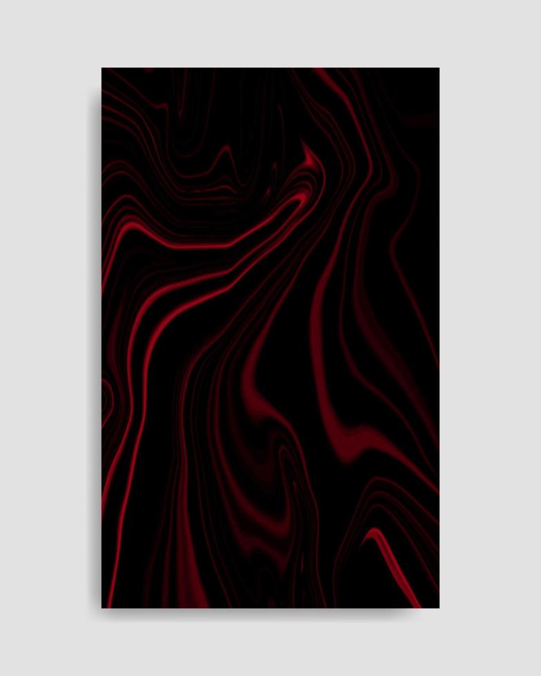 Fondo de mármol líquido rojo oscuro abstracto vector