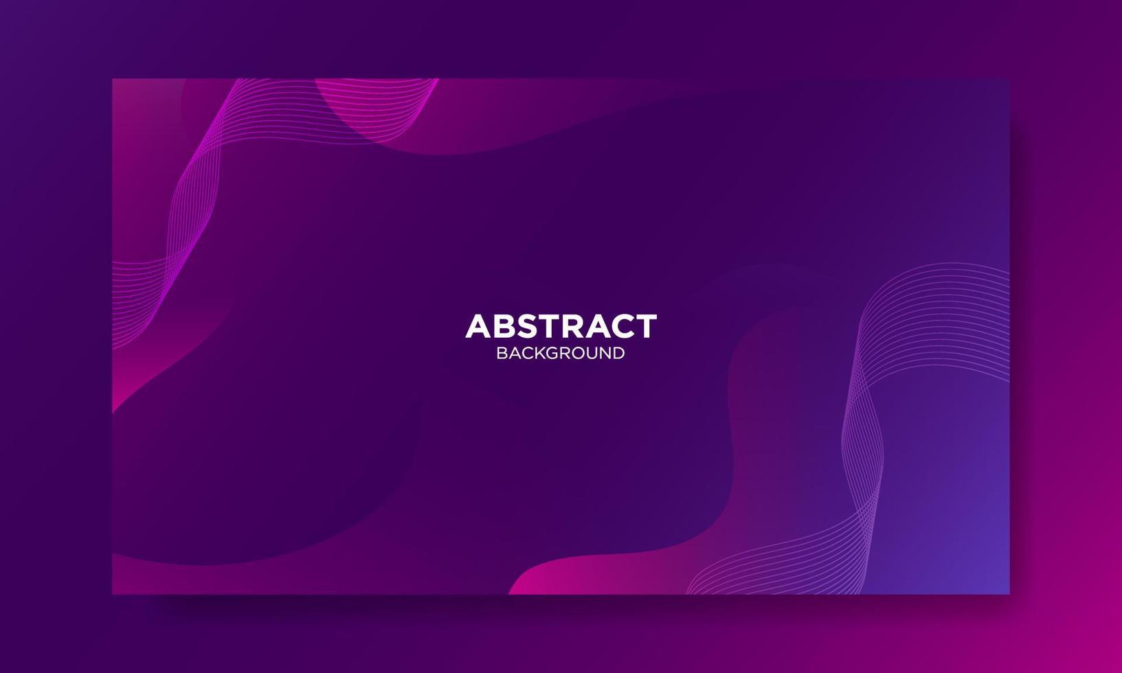 Abstract Purple Fluid Wave Background vector