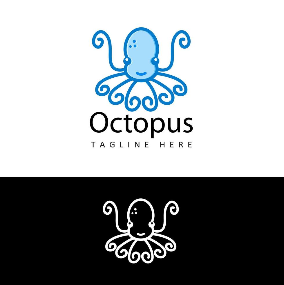 vector de diseño de plantilla de logotipo de pulpo