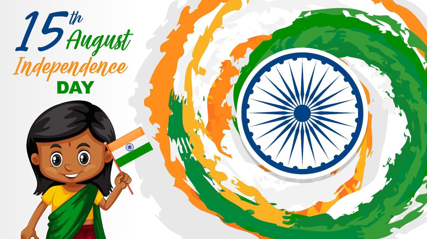 Indian Independence Day Poster vector