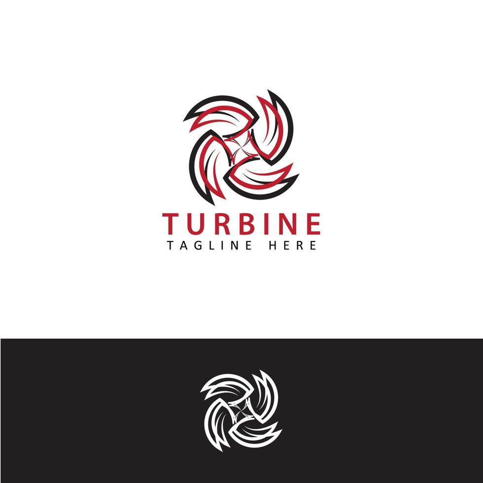 vector de diseño de plantilla de logotipo de turbina