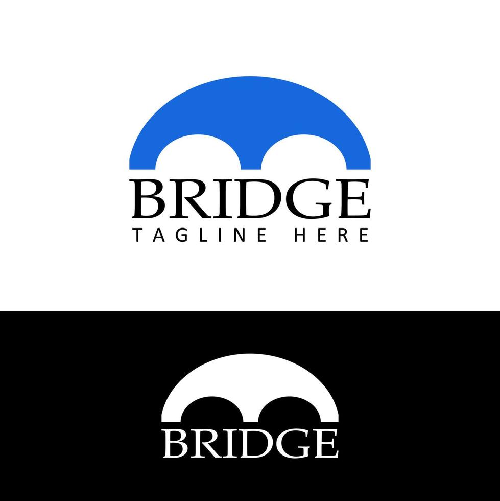 vector de diseño de plantilla de logotipo de puente