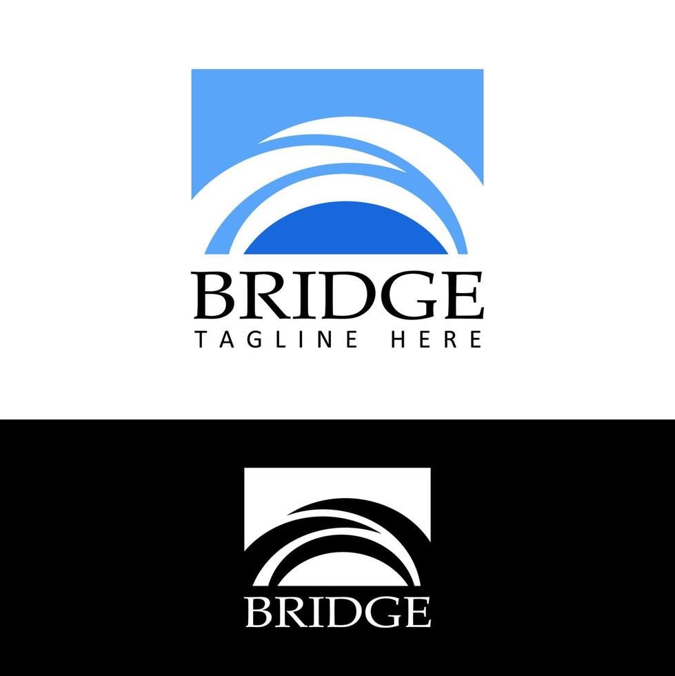 bridge logo template design vector
