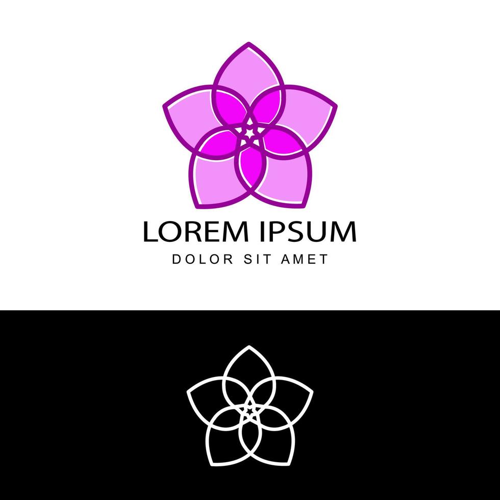 vector de diseño de plantilla de logotipo de flor de venus