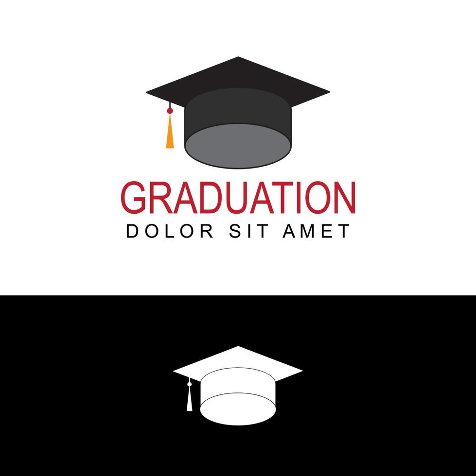 vector de diseño de plantilla de logotipo de graduación