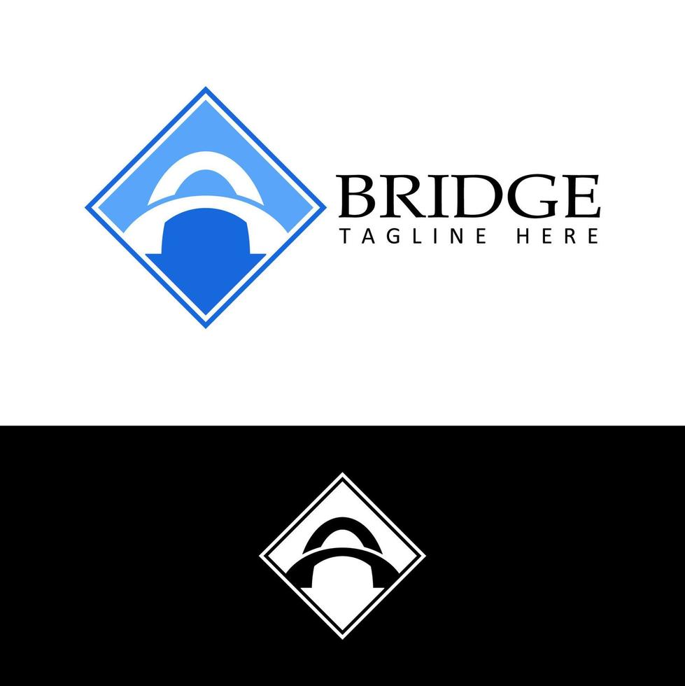 vector de diseño de plantilla de logotipo de puente