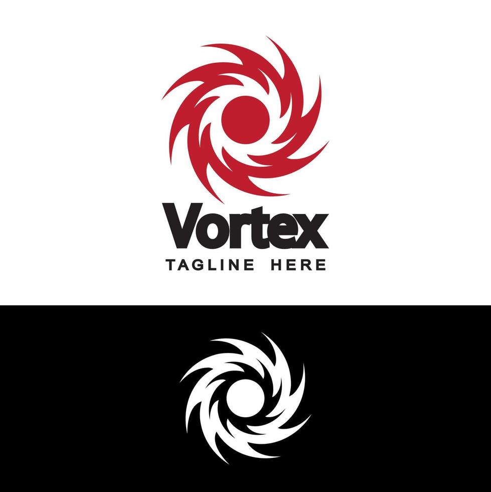 huracán, vector de diseño de plantilla de logotipo de vórtice