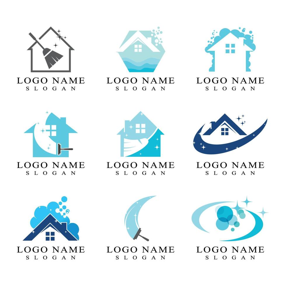 Cleaning logo and symbol ilustration vector template