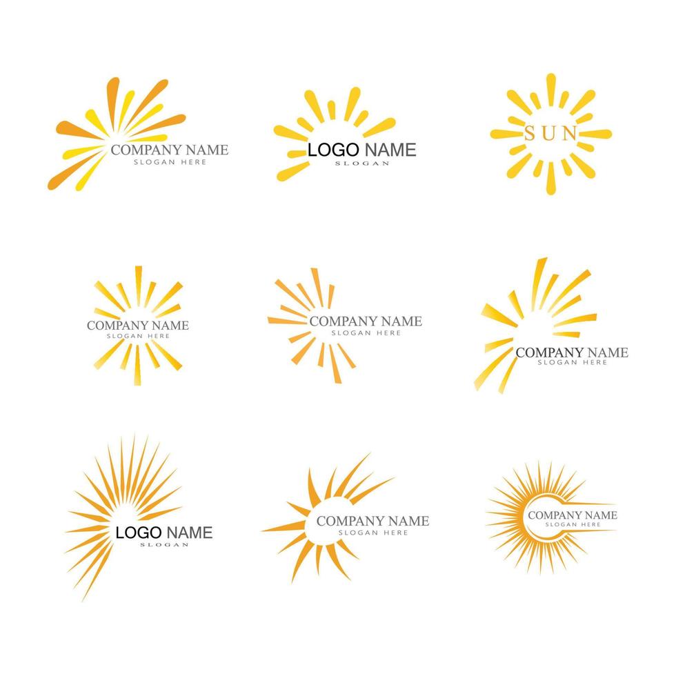 Sun Vector illustration Icon Logo Template design