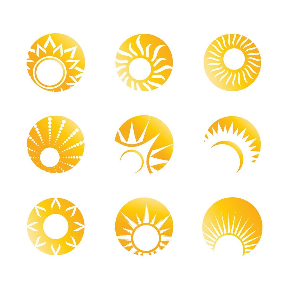 Sun Vector illustration Icon Logo Template design